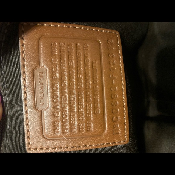 Coach Soho Brown Signature Jacquard Leather Satchel F12312 - Picture 6 of 6